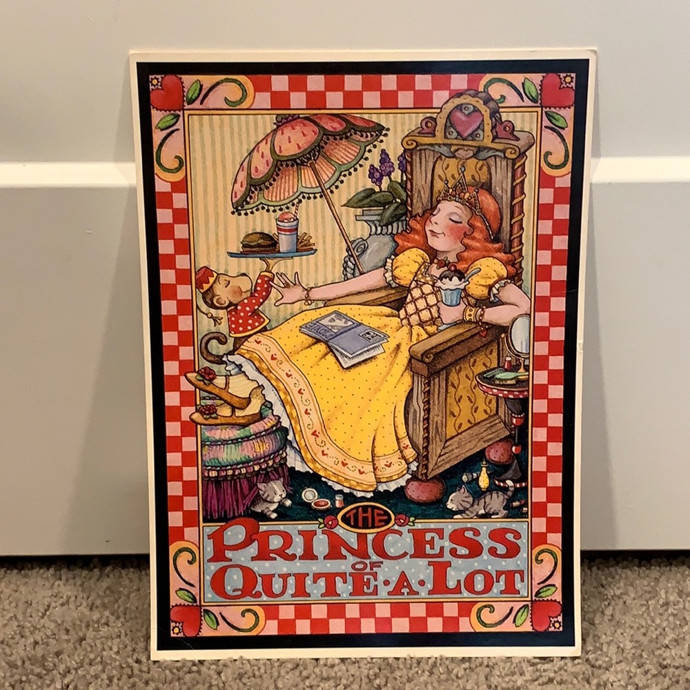 Mary Engelbreit “the princess of quite a lot” art print